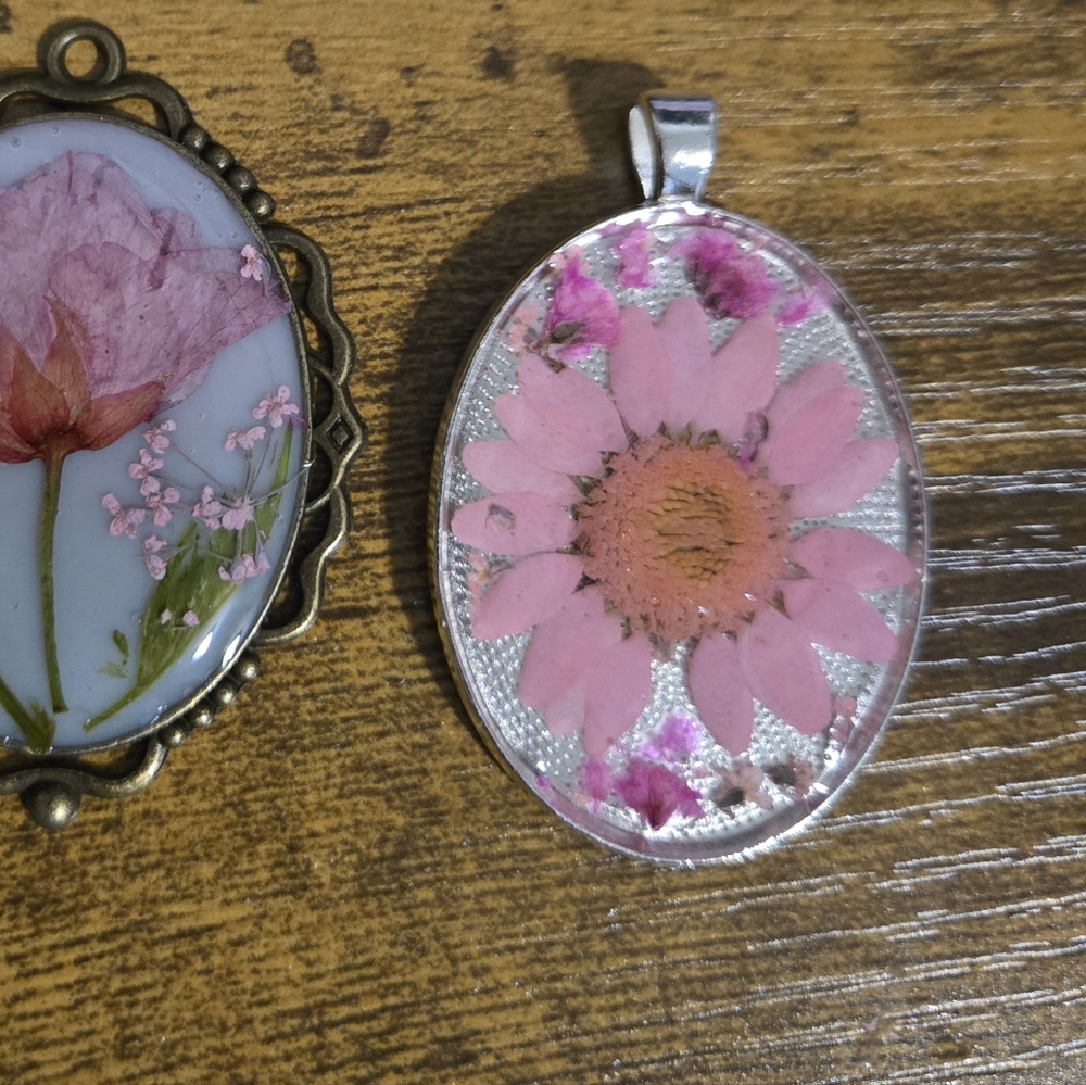 Handmade Floral Pendant
